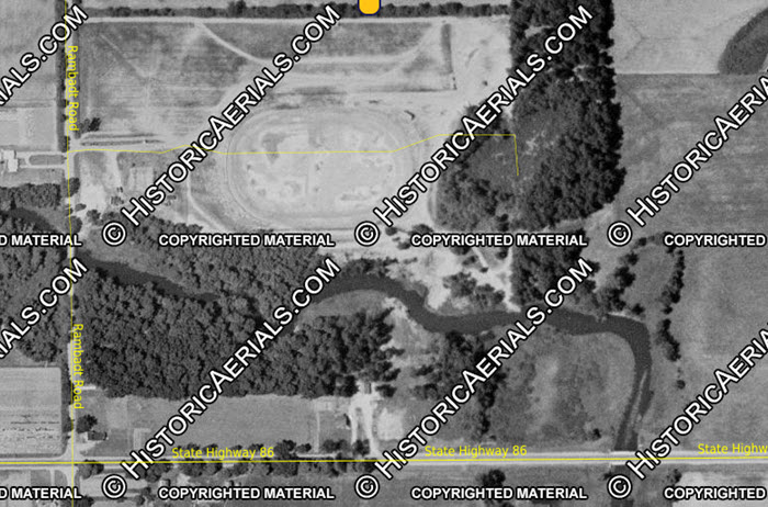 Prairie River Speedway - 1955 Aerial (newer photo)